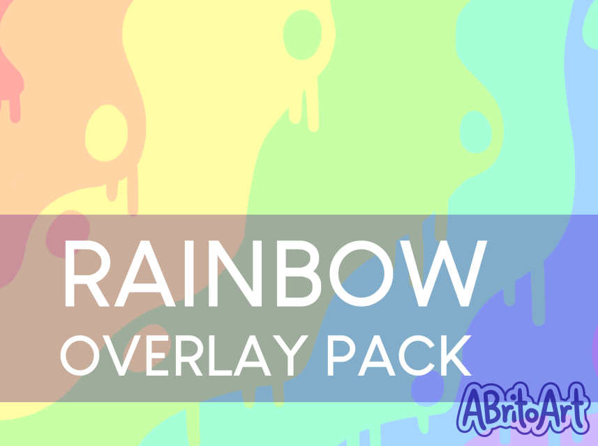 Rainbow- Premade Stream Overlay Pack